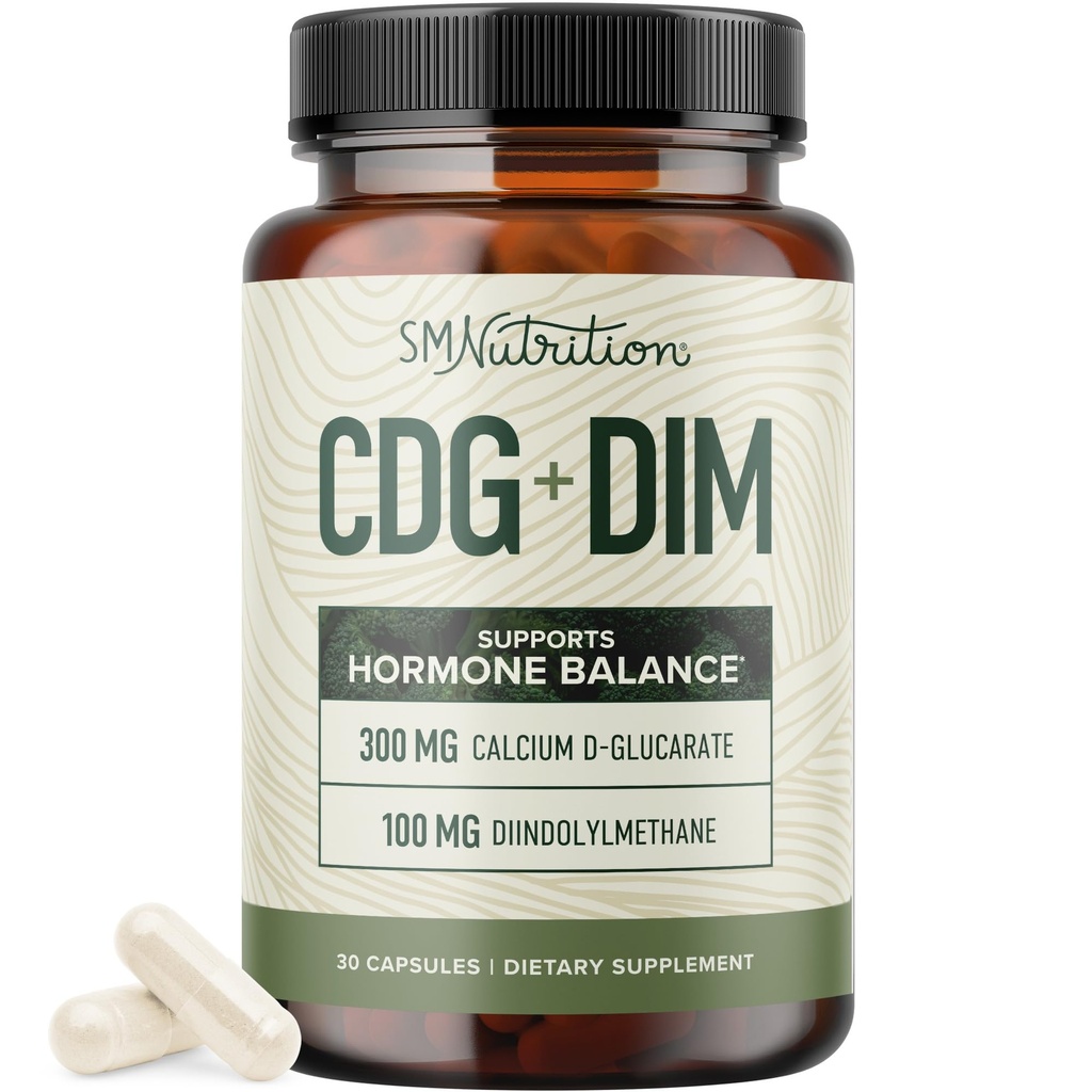 Kalsium-D-glukaraatti DIM täydentää Estrogeeni Detox & Hormoni Balance for Women & Men