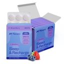Neuro Melatoniini 5 mg Sleep & Recharge Mints (72 Pieces) - Nopea liuottaa Melatoniini sokerittomia minttuja sitruuna Balm & Kamomilla parempaan uneen - Rauhallinen uni lisä aikuisille - Night Berry Flavor