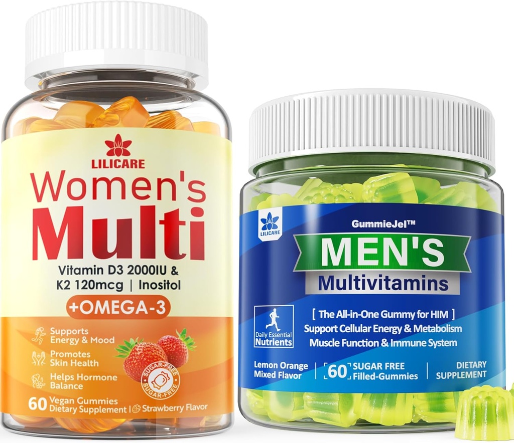 Miesten monivitamiinit Gummiet & naisten monivitamiini Gummies
