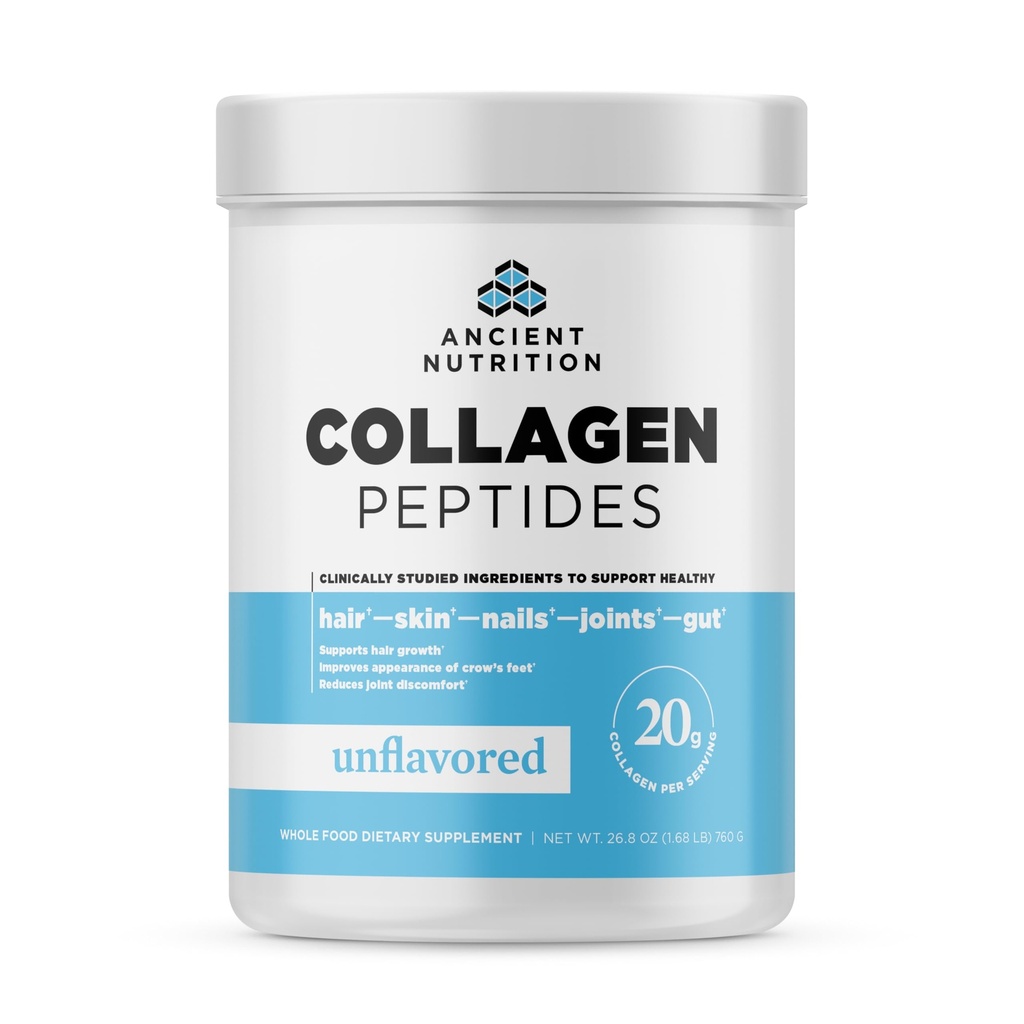 Antiikin ravitsemus Collagen Peptides, Collagen Peptides Powder, makuamaton hydrolysoitu kollageeni, tukee terve iho, nivelet, Gut, Keto ja Paleo Friendly, 38 tarjoilua, 20g Collagen per Serving