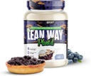 Lihasport Lean Way kasviproteiini - Pea Protein ja Brown Rice Protein Blend, jossa on lisätty CLA, MCT ja L-karnitiini - 20 tarjoilua (Blueberry Cobbler)