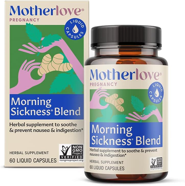 Motherlove Amorning Sairaus Blend (60 Liquid caps) Herbal Supplement for Morning Sairaus Relief