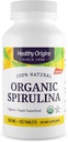 Terveellinen alkuperä Organic Spirulina 500 Mg (Organic Certified, Kosher Certified, Natural, Non-GMO, Gluteeniton, Vegan Superfood), 720 tablettia
