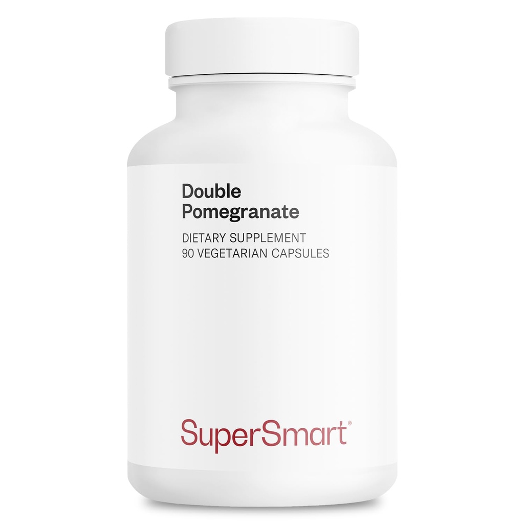 Supersmart - Double Pomegranate (High Strength) - 90% Ellagic Acid & 40% Punicalagins - Pomegranaattiuute Supplement - Advanced Antioksidantti ...