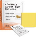 Manuka Honey Wound Care - Honey Wound Dressing 2" x 2" Honey Medical Bandage Wound Care Patch for Minor Abrysions, Viillot, Lacerations, Scald and Burns for Wound Healing, 10 kpl