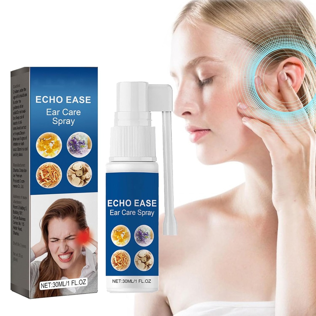 GERRIT Echo Ease Tinnitus Inhaler, Tinnitus Relief Spray för Ringing Ears Device, Echo Ease Tinnitus Relief Spray (1PCS)