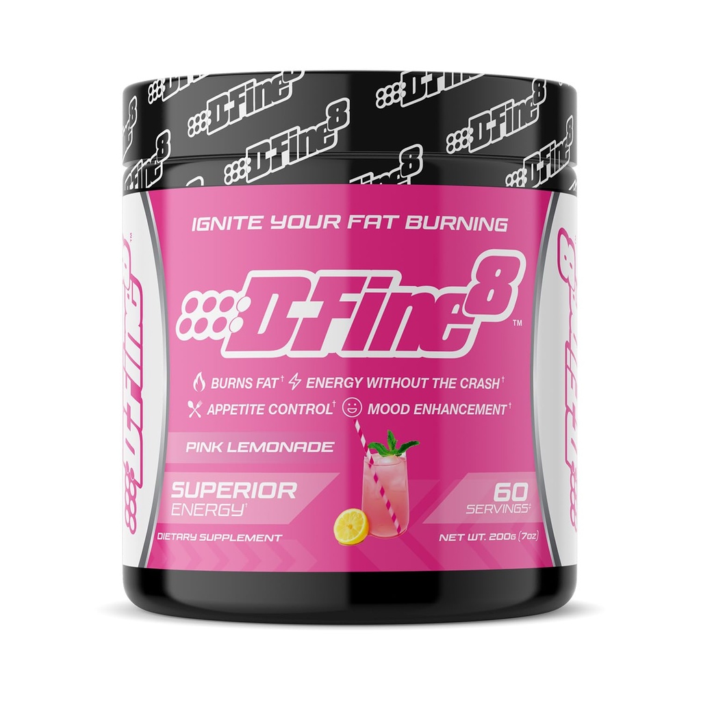 Thermogenic Pre-Workout Energy Powder & Shredding Supplement, Boost Energy Mood & Focus, Sugar Free, innehåller Senactiv, Endurance, 300mg koffein, N-Acetyl-L-Tyrosin (Pink Lemonade)