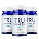 TRU NIAGEN Patented NAD Supplement for Anti Aging and Cell Regeneration, 300mg Niagen, 30 portioner | Stöder Cellular Energy, Brain, Muscle | Nicotinamide Riboside (NR) Ta 1 Daily | 3 flaskor