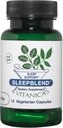 Vitanica SleepBlend - Sleep & Rentoutumistuki naisille - kasviperäisiä lisäravinteita melatoniinilla, valerian juurilla, B2-vitamiinilla & B12 & Magnesiumilla - Pro Logo - 15 vegaanista Caps