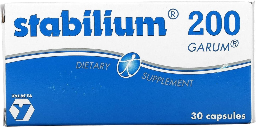 Nutricology Stabilium 200 - Natural Sleep Aids for Aikuinen, Stressiapu lisäravinteet, Sleep Support, Kalaöljy, A-vitamiini, B6-vitamiini, unilääkkeet - 30