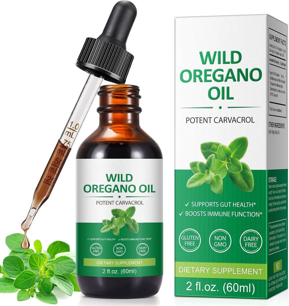 Oregano Oil, Oil Oregano voi käyttää ihmiselle ja naiselle - 2 Fl oz