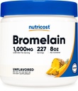 Nutricost Bromelain Powder 8 OZ - Ei-GMO, Kasvisruoka, Gluteeniton