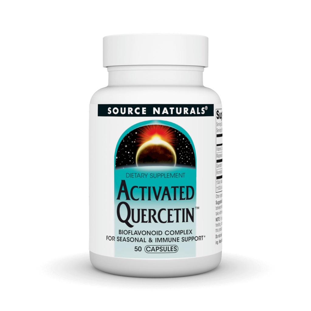 Source Naturals Activated Quercetin, Bioflavanoid Complex, for Seasonal & Immuuni Support - 50 kapselia