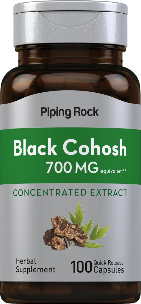 Piping Rock Black Cohosh juuriuute ... 700 mg 100 kapselia...