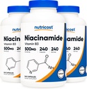 Nutricost Niacinamidi (Vitamin B3) 500 mg, 240 kapselia (3 pulloa)