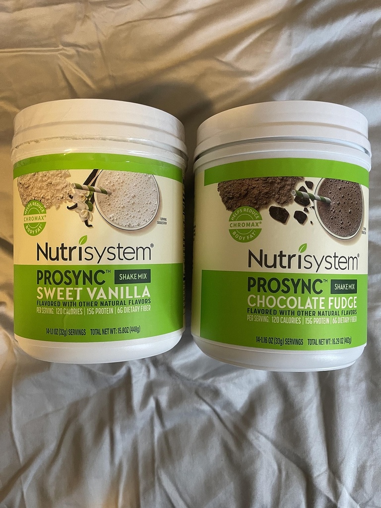 Nutrisystem Nutricrush Probiootti Shakes Chocolate Fudge and Sweet Vanilla Shake Mix - proteiini & probiootit Tuki Ruoansulatus rintakehä Belly Bloat 2 Containers 16.3 oz. each 28 Servings,(Pack of 2)