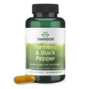 Swanson Premium- Turmeric '&' Black Pepper - Antioksidantti, Digestion '&' Joint Support - 90 Veg Caps