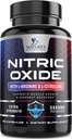 Typpioksidi Booster Extra Vahvuus 3000 mg - 3X Vahvuus L-arginiini & Sitruliini, paras typpioksidi täydentää miesten, tukee lihas, sydän terveys, energia täydentää, pullotettu Yhdysvalloissa, 180 kapselia