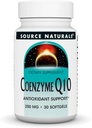 Source Naturals Coenzyme Q10 Antioksidant Support 200 mg Heart, Brain, Immuniteetti, & Maksan tuki - 30 Softgels
