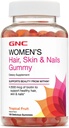 GNC Women's Hair, Skin & Nails Gummy - Tropical Fruit, 150 Gummies, innehåller Biotin för stark och hälsosam hår, hud och naglar