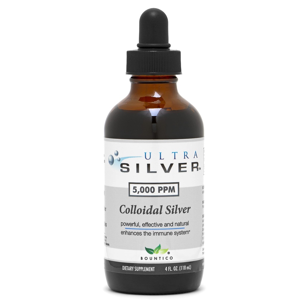 Ultra Hopea® Kolloidinen Hopea 5 000 PPM, 4 Oz (118mL)