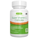 Igennus High Absorption Super Vitamin C, Clean Label Pureway-C 1000mg, Vegan Vitamin C med Bioflavonoider, 60 Servings, 24-timmars Action, Immune Health, Energy, Heart & Brain