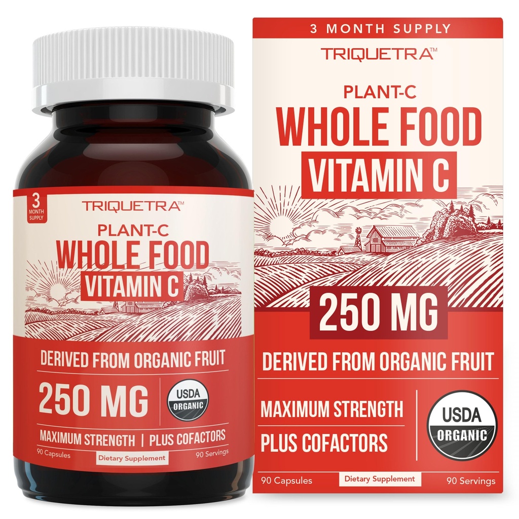 Orgaaninen C-vitamiini ... Koko ruoka C-vitamiini Fruit Plus Imeytyminen lisää kofaktorit - Vegaani, parannettu hyötyosuus - Immuunituki, antioksidantti, Total Health (90 Servings)