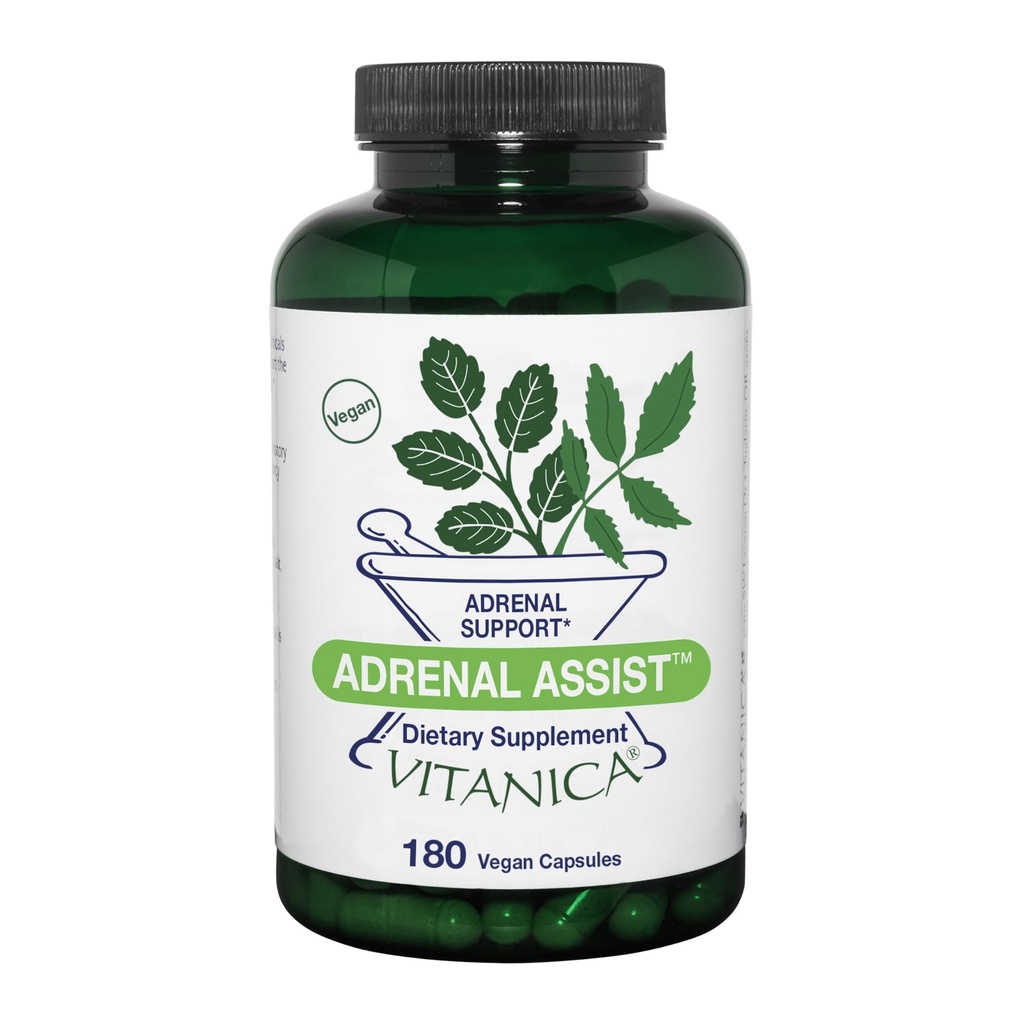 Vitanica Adrenal Assist, Adrenal Support, Vegan, 180