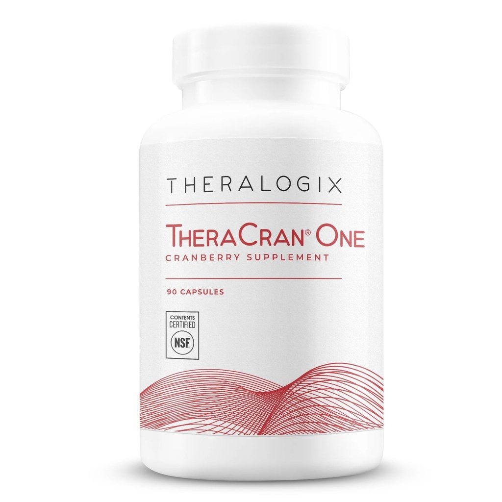 Theralogix TheraCran One Cranberry Kapselit - 90 päivän toimitus - Supplement for Men & Women - tukemaan virtsateiden terveys* - 36 mg Liukoinen PAC per kapseli - NSF Certified, 90 Lukumäärä (pakkaus 1)