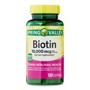 IKJ Biotin Hair/Skin/Nails Terveys Ravintolisä Softgels, 10 000 mikrog, 120