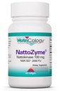 Nutricology NattoZyme - Nattokinaasi täydentää NSK-SD 2000 FU, 100 mg, miesten ja naisten, hypoallergenic, Formula Heart Support - 60 Kasvissyöjä Softgels