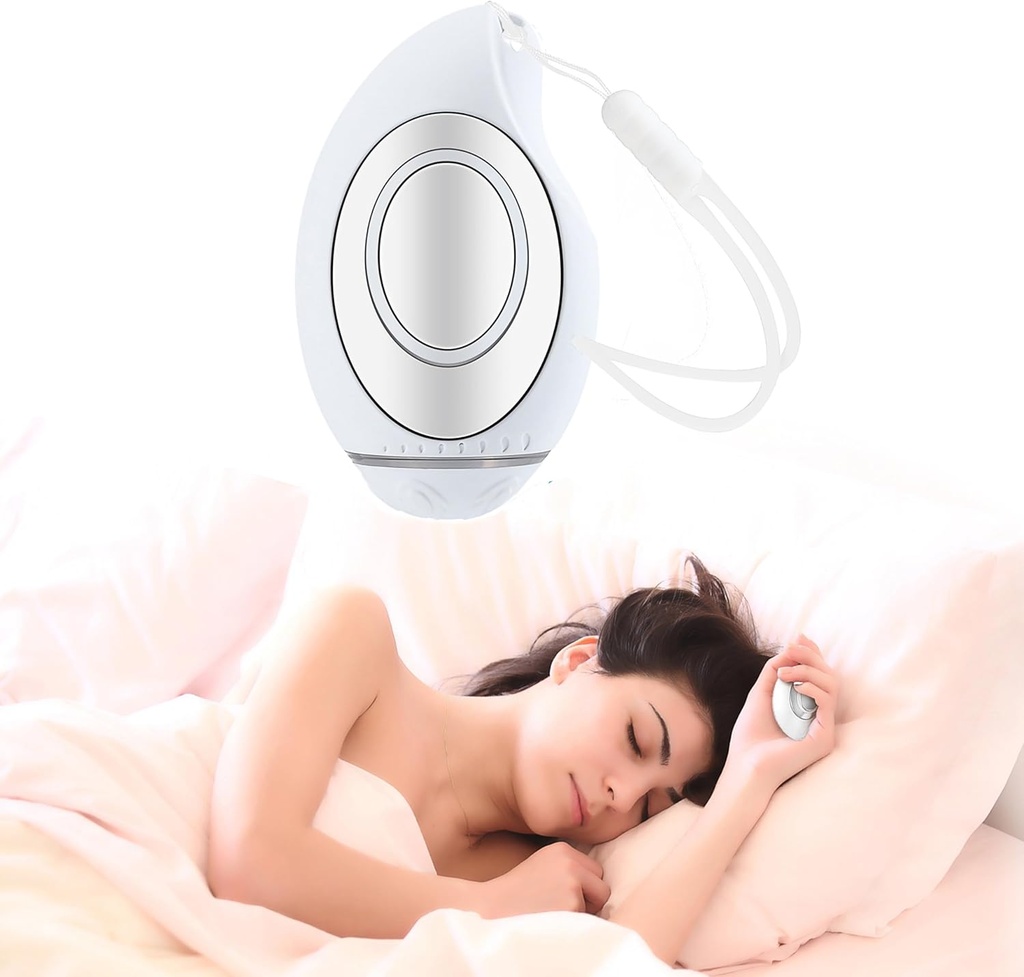 Natural Sleep Aid -laite, Käsikäyttöinen Yöllä pidettävä rentoutumistyökalu, jossa kannettava suunnittelu fyysiselle ja henkiselle hyvinvoinnille - Tieteellisesti tallennettu syvä uniratkaisu