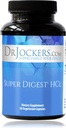Super Digest HCL av Dr. Jockers, Gut Health Supplement, Digestive Enzymes med Betaine HCl, Pepsin, HCL Supplement, Betaine Hydrochloride, 90 Day Supply, HCL Betaine med Pepsin