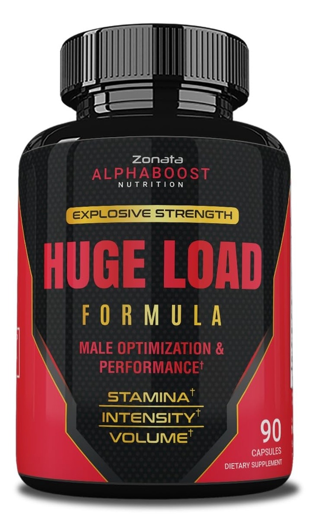Zonata Huge Load Pills Avancerad Formel, Stor Load Male Supplement, 90 kapslar