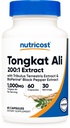 Nutricost Tongkat Ali 1,000mg 60 kapslar - med Tribulus Terrestris och BioPerine, Vegetariska Caps, Non-GMO, Gluten Free, Potent Extract