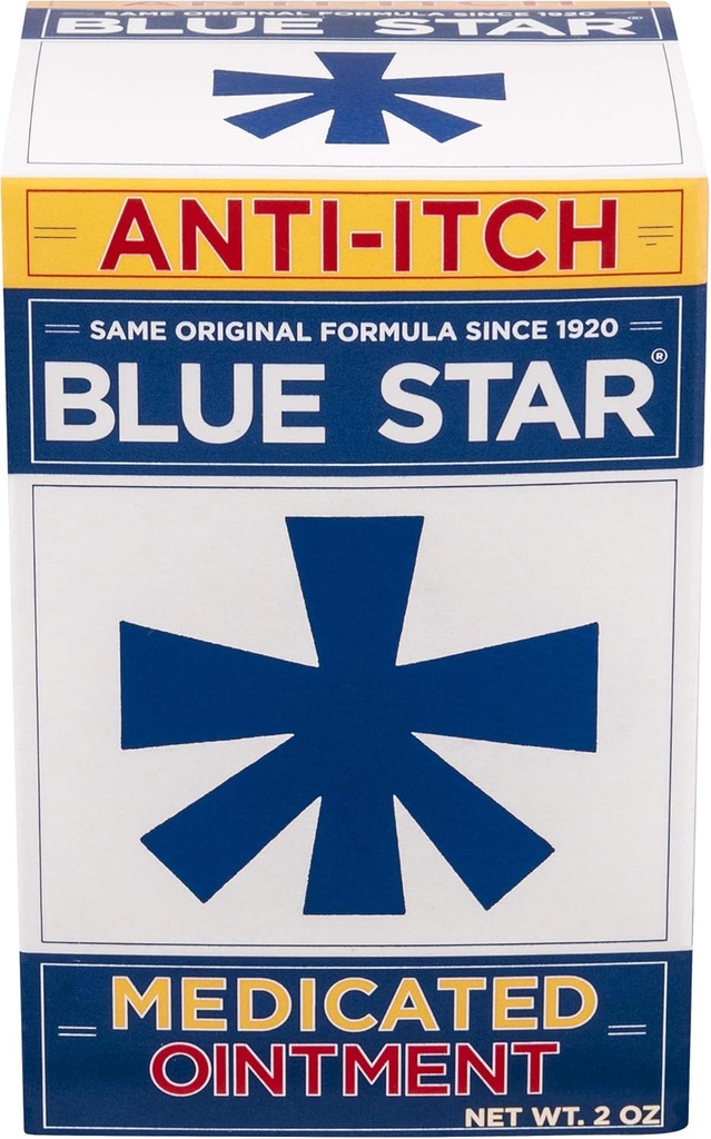 Blue Star Itch-lääkevoide 2 oz (Pack of 3)