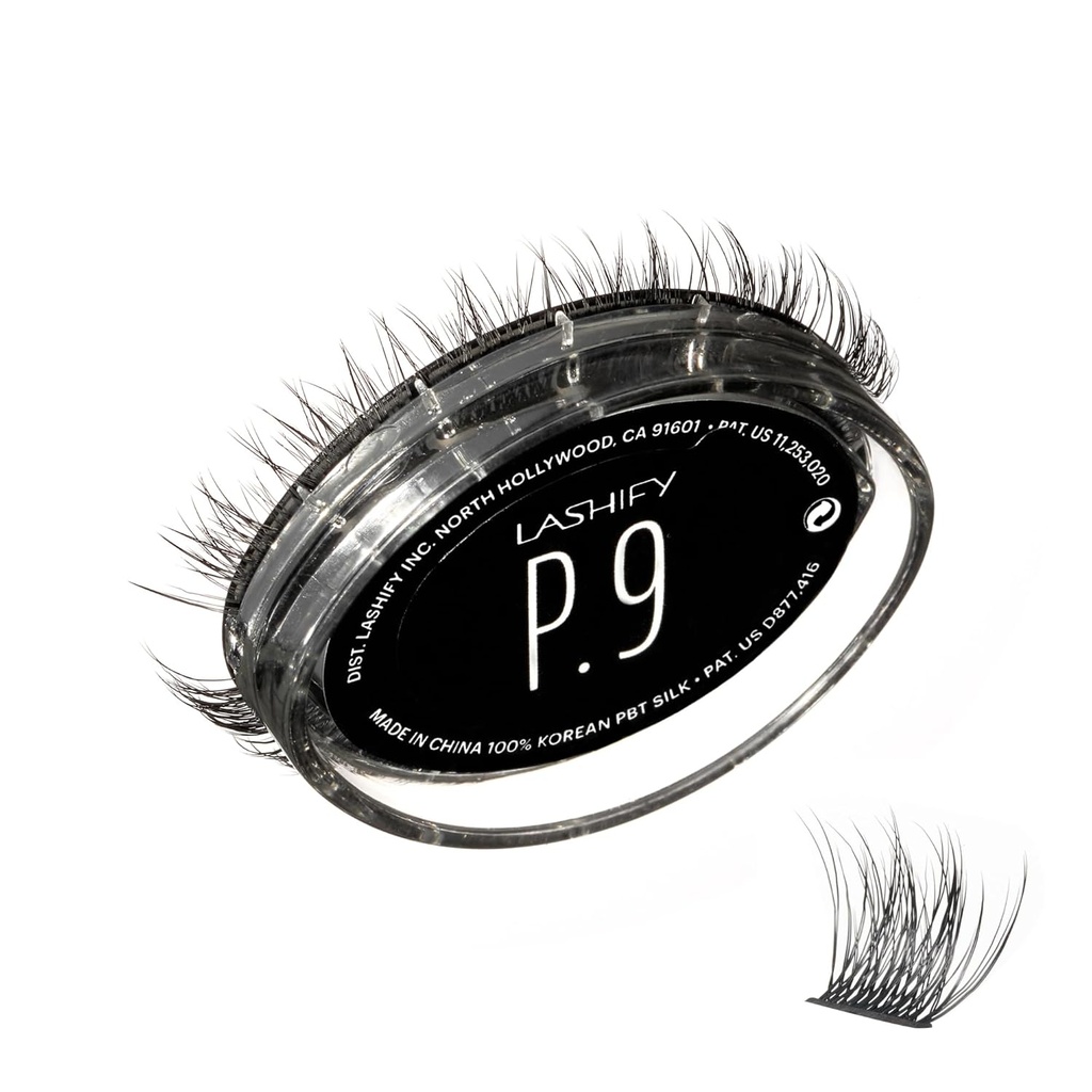 Lashify Plushy 9mm Gossamer Lashes i svart, Easy DIY False Lashes för en Voluminous Ännu Still Natural Look