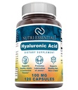 Hyaluronsyra Kosttillskott - 100 mg 120 kapslar (Non-GMO) - De bästa tillskotten för gemensam hälsa, hudvård och mer *
