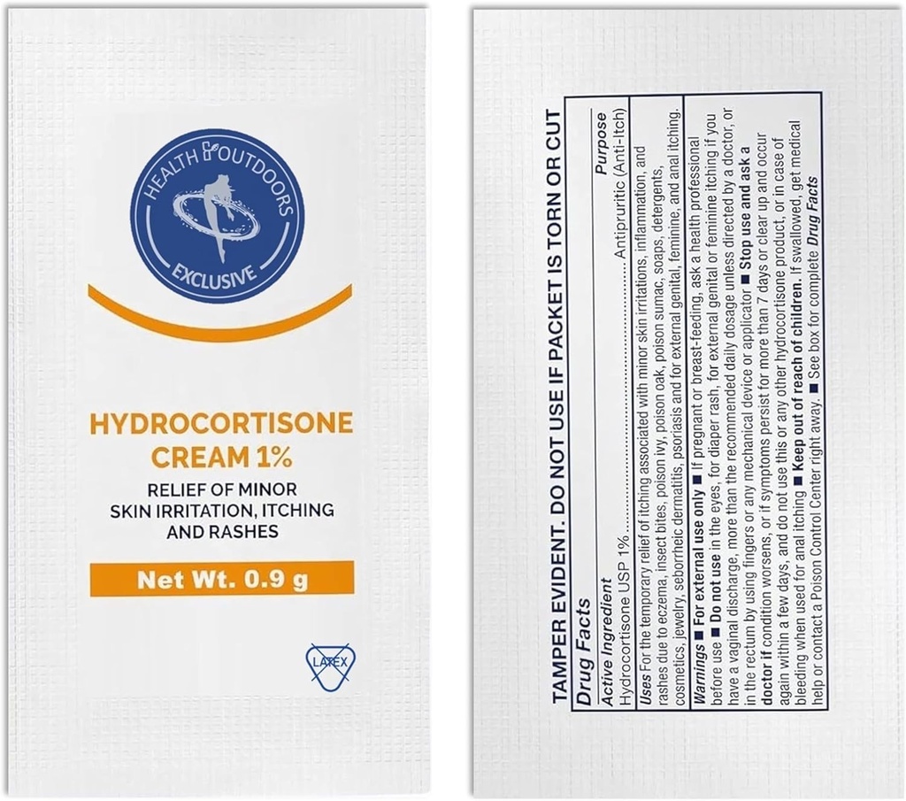 Rauhoittava hydrokortisonivoide 1%, 48 yksittäispakkausta ihon ärtymiseen, ihottumaan, kutinaan ja lieviin kipuihin