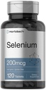 Horbäach Selenium Supplement for Women & Men ... 200mcg... 120 tablettia Selenium Jeast... Kasvissyöjä, ei-muuntogeeniset ja gluteeniton