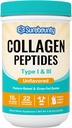 Collagen Peptides Powder, tyyppi I & III, Grass-Fed Naudan alkuperä, aromiton, liuottaa helposti, iho, hiukset, kynsien ja lihasten hoito, Paleo & Keto Friendly, 8oz