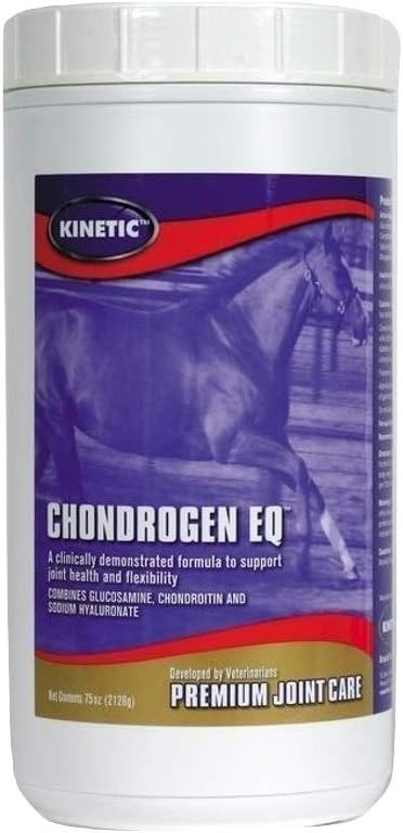 Kinetic Technologies 044022 Chondrogen Eq Powder for Horse nivelet Molasses (150 annos), 75 oz