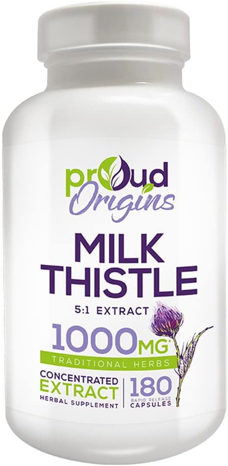 1000mg Maito Thistle auttaa säilyttämään terve maksan toiminta, optimoida terveys, nopea julkaisu, gluteeniton lisäravinteet - 6-kuukautta