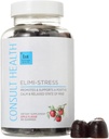 Consult Health - ELIMI-Stress Vegan Gummies - Stressiä lievittää lisäravinteet - vähentää väsymys - Natural Apple Flavor - Ashwagandha Root & Leaf Extract - Tumeric Extract - kofeiiniton - 60