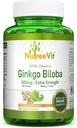 NutreeVit Ginkgo Biloba Herbal Supplement -kapselit (240