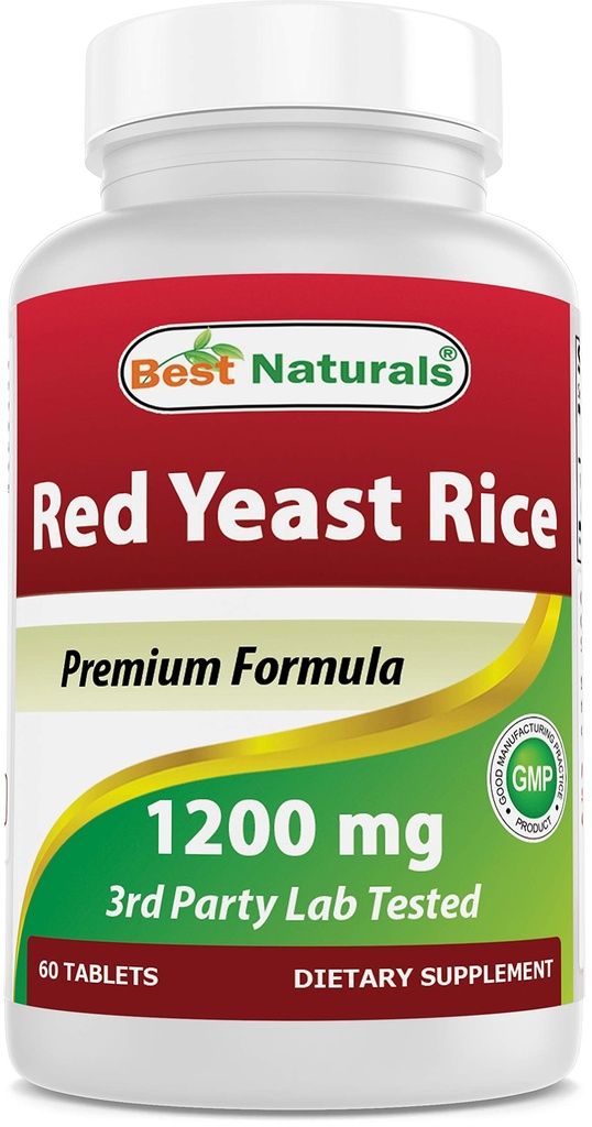 Bästa Naturals Red Yeast Rice 1200 Mg 60 tabletter (Citrinin Free)