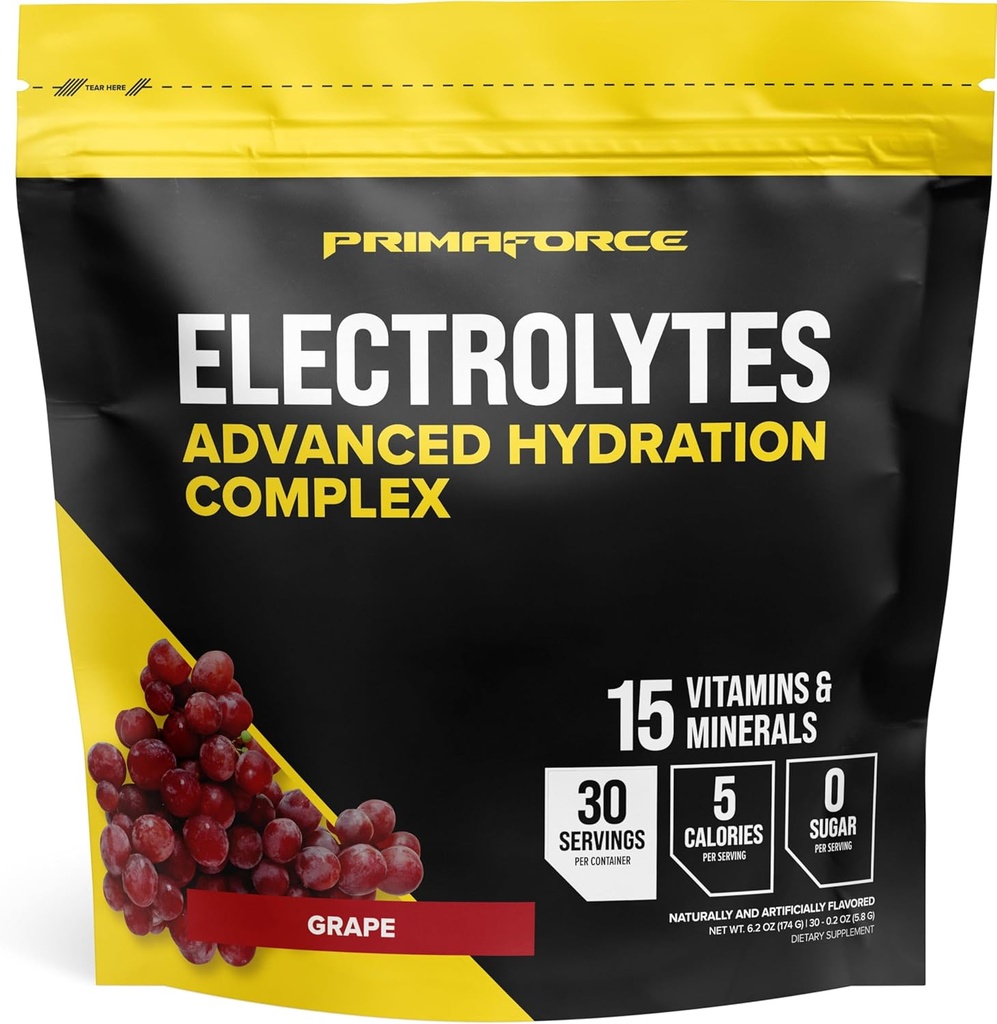 Primaforce Electrolytes Advanced Hydration Complex Packets (30 palvelinta) (Grape)