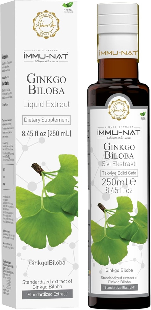 Ginkgo Biloba Premium Liquid Supplement - 8.5oz - parantaa muistia ja kognitiivinen toiminto - kasviperäisten Formula