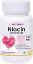 Generisk Rise Niacin 14mg Vitamin B3 med Inositol 50mg Supplement - 60 Veg Capsules, Nautral