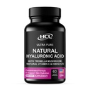Natural Hyaluronic Acid Supplement 5X Vahvempi Hydraation pillereitä Pure Tremella Mushroom C-vitamiinia & Hibiscus - ihon täydentää Anti ryppyinen ruokavalio kapselit - hiukset kynnet vitamiineja